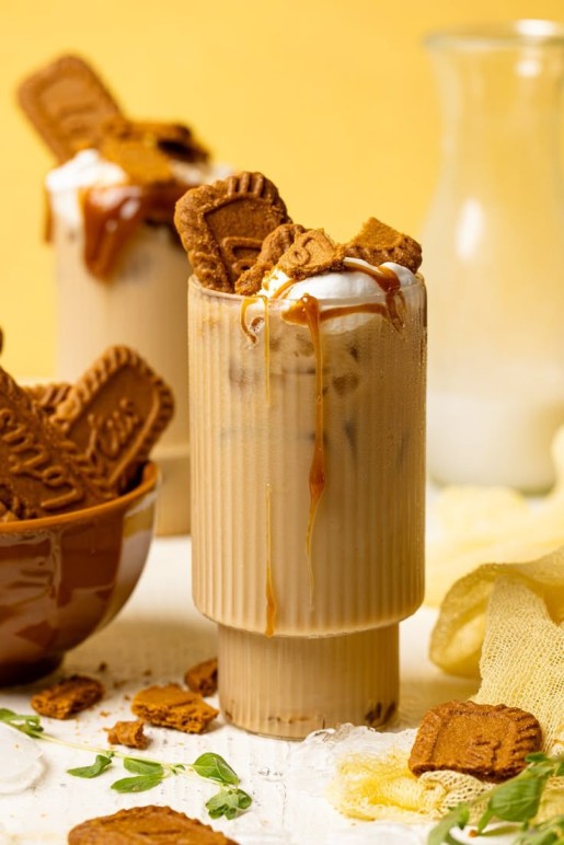 Caramel Biscoff Cookie Butter Iced Latte